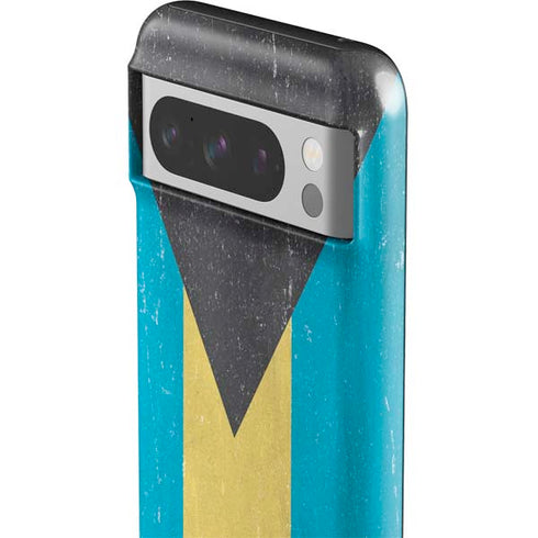 Bahamas Flag Distressed Google Pixel 8 Pro Impact Case